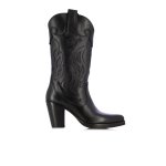 Block Heel Cow-boy Boots -black