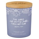 Sage Lavender & Scented Candle - Psalm 118:6 Giftalot