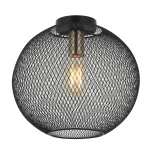 Mikasa Ceiling Light Black And Antique Brass