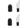 Wine Bottle Stoppers With Time Scale Record And Wine Aerator Pourer 2 Pack