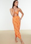 Print Detail Bottom-top Set - Orange
