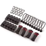 34PCS Camping Tarp Clips Heavy Lock Grip With Bungee Cord & Buckle