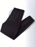 2 Pcs Men's Solid Pants With Pockets Casual Drawstring Trousers For Summer Outdoor Activities Gift
