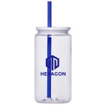 Mina Plastic Tumbler And Straw – 550ML