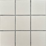 Project Mid Grey Full Bodied 97X97MM Unglazed Porc Mosaic SH=300X300