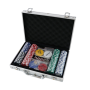 - 212 Piece Professional Poker Chip Set With Aluminium Carry Case