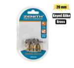 Zenith Padlock Brass 20MM Key-alike CRD2 Marketplace Brits Bros