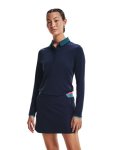 Women's Ua Zinger Long Sleeve Polo - Midnight Navy Sm
