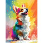 Vodapyc Diamond Art Kits For Adults 5D Puppy Diamond Art Kits Full Drill Paint With Round Diamond Diamond Painting Kit For Home