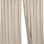 2 Pack 100% Blackout Faux Linen CURTAINS-132X244CM Thermal Drapes