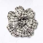 Check Flower Brooch - Grey Free