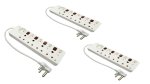 9 Way Multi-plug Adapter With Illuminated SWITCHES-3 In A Value Pack