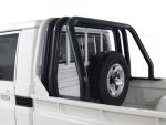 Toyota Landcruiser 70 & 79 Series 2004 – 2023+ Triple Styling Bar 409 Stainless Steel PC Black Asb