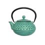 - 500ML Cast Iron Chinese Teapot Kettle With Enamel Interior - Green