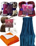 Five Styles Flannel Blanket Three Big And Two SMALL.5 Pieces Value Pack Sherpa Flannel Blanket Warm Lightweight Microfiber |blan