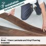 Flooring Installation: Laminate & Vinyl Including Trimmings Excluding Skirting 8MM - 12MM
