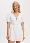 Cotton On Allegra Tie Detail MINI Dress - White