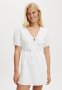 Cotton On Allegra Tie Detail MINI Dress - White