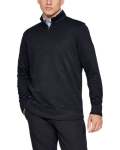 Men's Ua Golf Sweater Fleece Zip - BLACK-001 LG