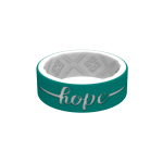 Eternal Hope Silicone Rings - Seagreen white 10