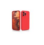 Liquid Silicone Back Case Compatible With Iphone 13 Pro Max-red