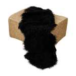 Tibetan Sheepskin Rug Black Or Ivory - Ivory