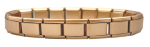 9MM Rose Gold Plated Italian Charm Starter Bracelet - Matte