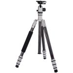 Pro.j Carbon Fibre Tripod 15KG Capacity - Mono Conversion-silver 45872SV