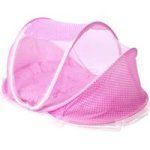 Lubanzi Foldable Baby Mosquito Tent Travel Instant Bed Pink