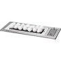 Drop-in Gas Fireplace - 800 Stainless Steel Facia