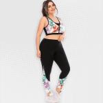 Plus Size Ladies Black Interlude Leggings - XXL