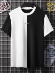 Stylish Color Block Men's Short Sleeve Crew Neck T-Shirt Summer Outdoor Men's Daily Top