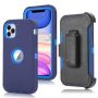 Tuff-Luv Armour-tuff Rugged Case With Removable Belt Clip For Apple Iphone 11 Pro - Navy/blue