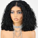 Ijoy Burmese Curly Human Hair Wig 13X4 Lace Front Wigs With Spiral Curls End 180 Density Pre Plucked Brazilian Tiny Knots 16 Inc