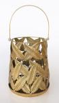 Metal Candle Holder Leaf Design 30X22CM