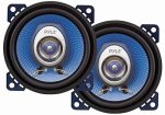 4 Car Sound Speaker Pair - Upgraded Blue Poly Injection Cone 2-WAY 180 Watt Peak W Non-fatiguing Butyl Rubber Surround 110 - 20