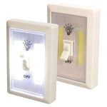 Small LED Wireless Wall Mounted Self Stick Magnetic Light Switch – 2 Pack