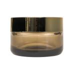 50ML Amberised Glass Jar With Gold Lid 58 400