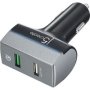 J5 Create JUPV20 2-PORT USB Qc 3.0 Car Charger Black