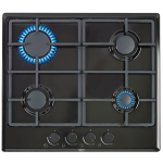 Defy 4 Burner Gas Hob On Glass