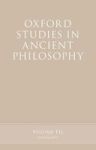 Oxford Studies In Ancient Philosophy Volume 52 Paperback