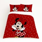 Kids Duvet Set All Red Minnie Mouse