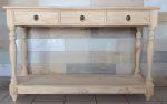 Bridget Server 3 Dr + Bottom Shelf – Raw