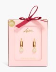 Goldair Gold Plated Cubic Zirconia Teardrop Drop Hoop Earrings