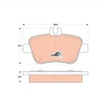 Trw Brake Pad Set Disc Brake GDB1920