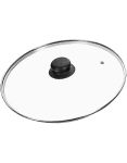 Transparent Glass Lid Cover For Kitchen. Saucepan Lids Durable Heat-resistant Frying Pan With Lid Glass Cover Cookware Lids 24CM