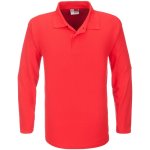 BOSTON Mens Long Sleeve Golf Shirt Red