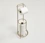 Steelcraft Toilet Roll Holder Stand Gold