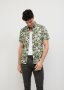 Painted Floral Short Sleeve Shirt