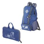 Backpack And Keyring Bagpack Globetrotter Set - Dark Blue grey